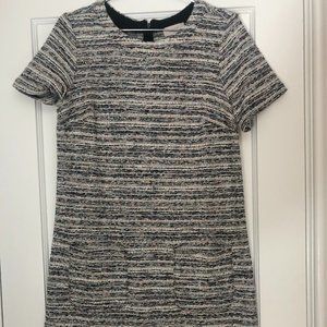 Loft Outlet textured short sleeve dress